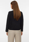 Vero Moda Shadow Contrasting Hem Jumper, Black