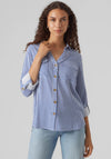 Vero Moda Bumpy Striped Shirt, Beaucoup Blue