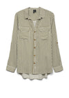Vero Moda Bumpy Striped Shirt, Capulet Olive Green