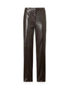 Vero Moda Faux Leather Straight Leg Pants, Chocolate Torte
