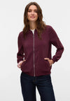 Vero Moda Coco Lightweight Bomber Jacket, Wine