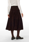 Vero Moda Janice Suede Midi Skirt, Chocolate Brown