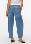 Vero Moda Billie High Rise Barrel Jeans, Medium Blue