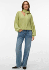 Vero Moda Kae Long Sleeve Knitted Pullover, Green