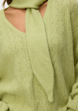 Vero Moda Kae Long Sleeve Knitted Pullover, Green