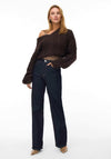 Vero Moda Tessa Wide Leg Jeans, Dark Blue Denim Rinse