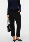 Vero Moda Elma Mid Rise with Belt Trousers, Black