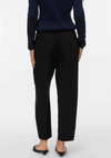Vero Moda Elma Mid Rise with Belt Trousers, Black