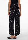 Vero Moda Polka Dot With Belt Trousers, Black