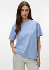 Vero Moda Graphic Printed Back Oversized T-Shirt, Light Blue
