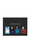 Versace Mens 4 Piece Miniatures Fragrance Collection Gift Set