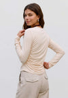 Vero Moda AWARE Madelynn Long Sleeve Top, Cream