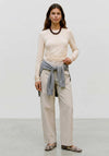 Vero Moda AWARE Madelynn Long Sleeve Top, Cream
