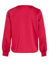 Vila Ellette V-Neck Satin Blouse, Love Potion