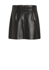 Vila Bellis Faux Leather Mini Skirt, Black