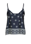 Vila Juline Satin Cami Top, Navy Blazer