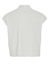 Vila Yasmin Pussy Bow Blouse, Snow White