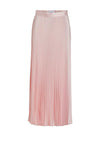 Vila Plaza Plisse Long Skirt, Silver Pink