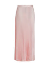 Vila Plaza Plisse Long Skirt, Silver Pink