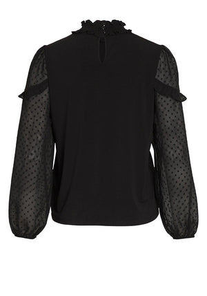 Vila Sansa Knit Jumper Dress, Black