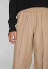 Vila Winnie High Rise Wide Leg Trouser, Cornstalk
