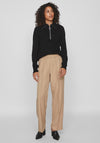 Vila Winnie High Rise Wide Leg Trouser, Cornstalk