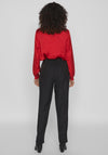 Vila Winnie High Rise Wide Leg Trouser, Black