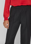 Vila Winnie High Rise Wide Leg Trouser, Black