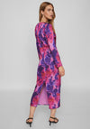 Vila Ravenna Knotted Waist Satin Print Maxi Dress, Love Potion