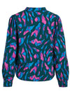 Vila Dogma V-Neck Print Blouse, Ponderosa Pine