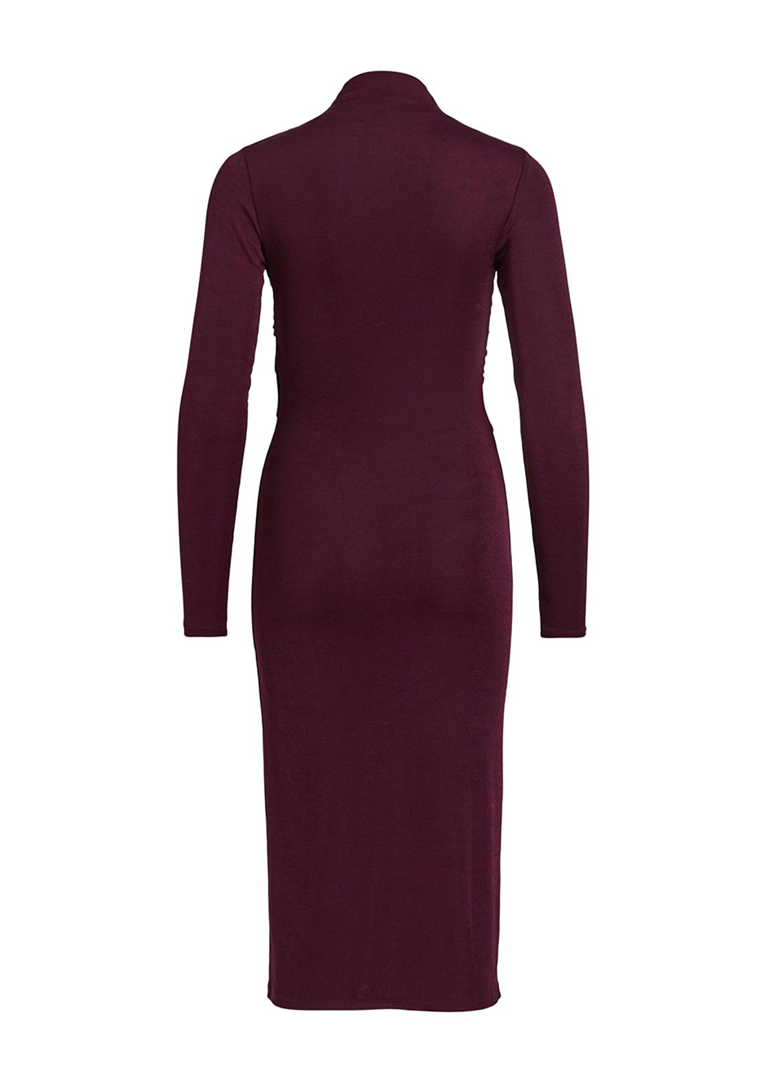 Vila Verona Funnel Neck Midi Dress, Winter Bloom