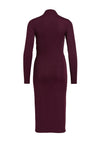 Vila Verona Funnel Neck Midi Dress, Winter Bloom