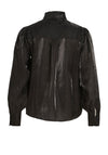 Vila Larnia Shimmer Bow Blouse, Black