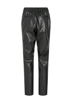 Vila Dagmar Varone Coated Trousers, Black