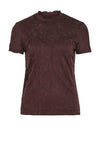 Vila Stasia Lace Top, Plum Perfect