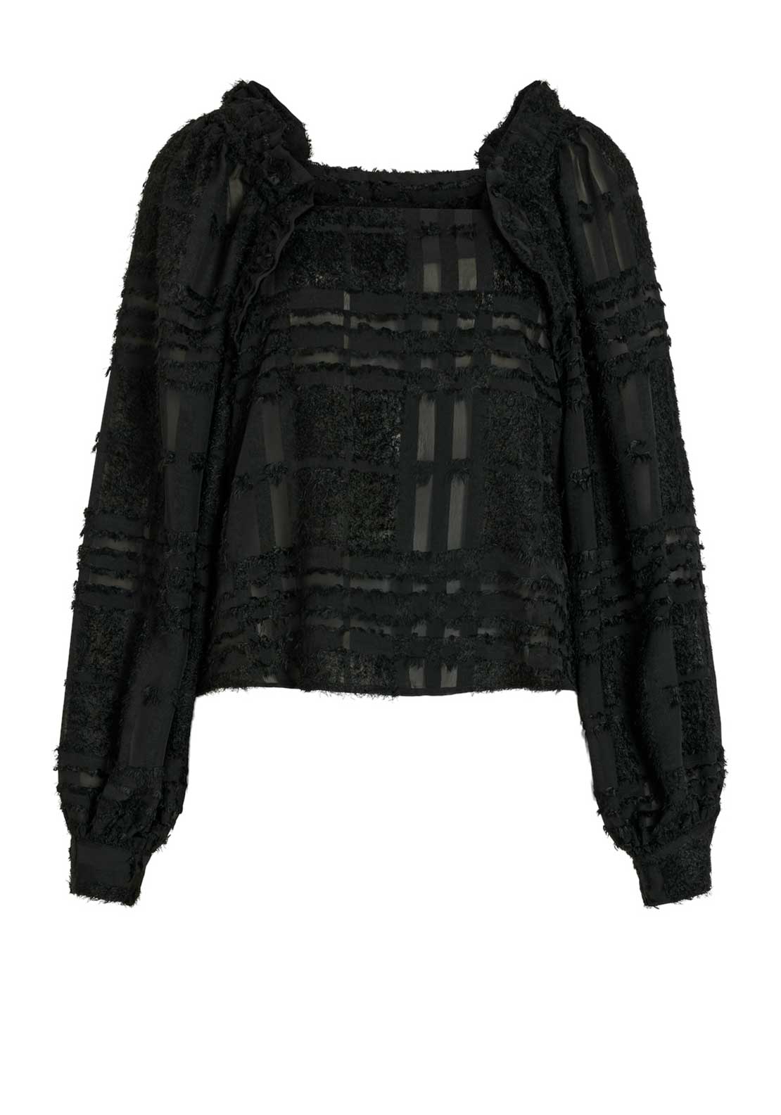 Vila Hayas Square Neck Top, Meteorite