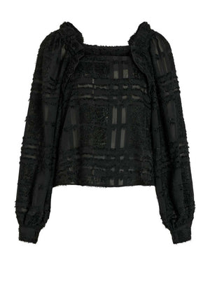 Vila Hayas Square Neck Top, Meteorite