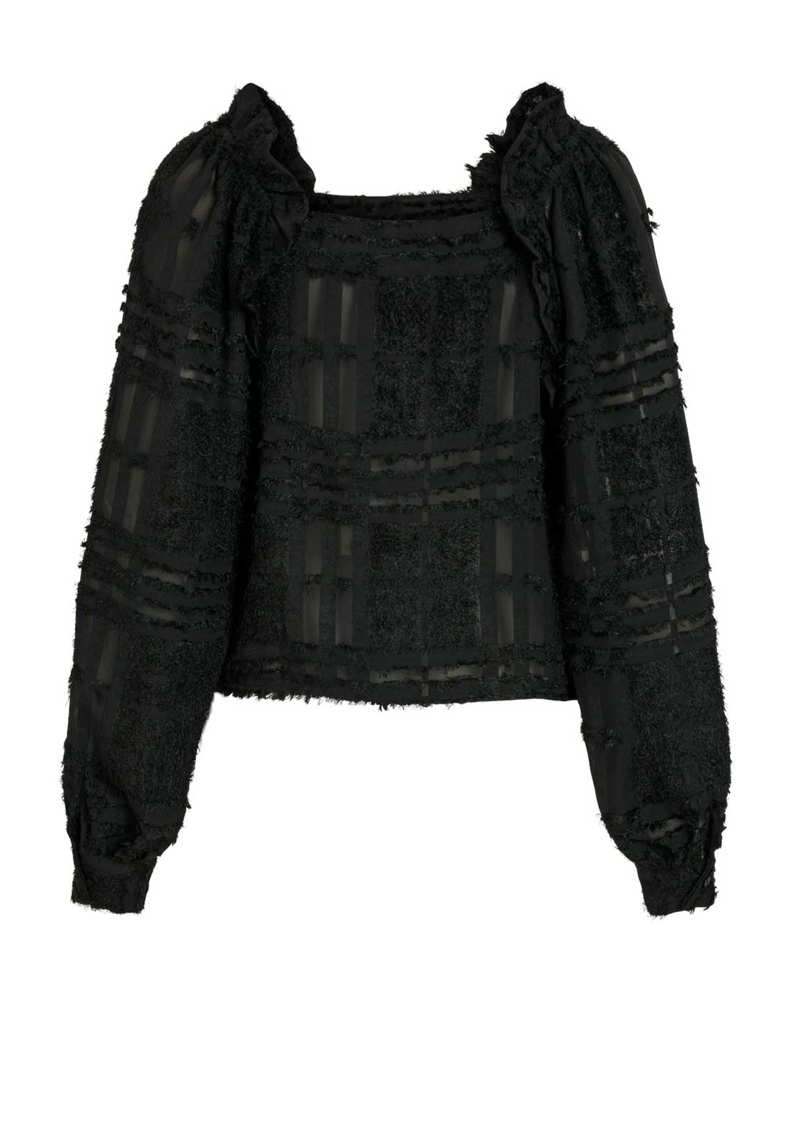Vila Hayas Square Neck Top, Meteorite