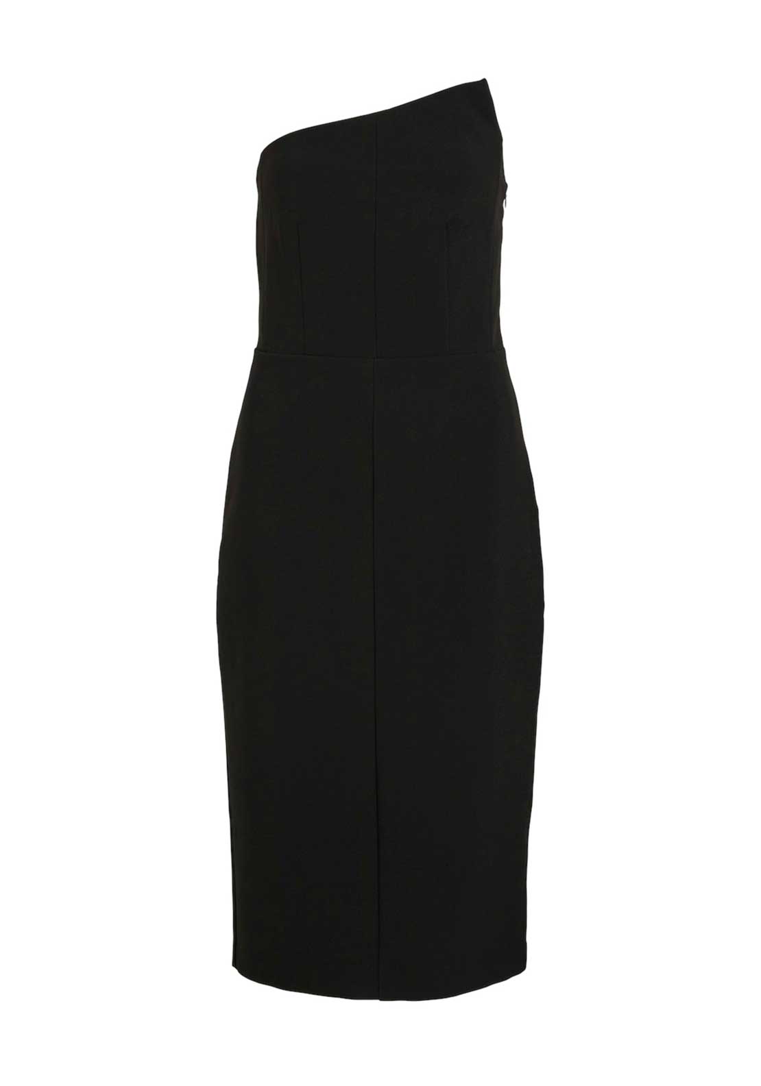 Vila Rae Strapless Midi Dress, Meteorite