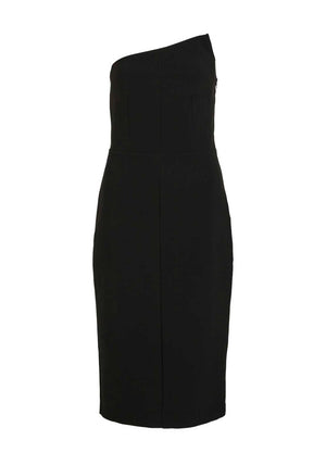 Vila Rae Strapless Midi Dress, Meteorite