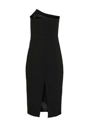 Vila Rae Strapless Midi Dress, Meteorite