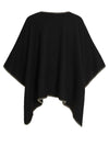 Vila Santel One Size Cape, Black