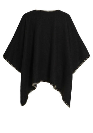 Vila Santel One Size Cape, Black