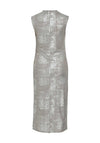 Vila Silvera Funnel Neck Dress, Silver