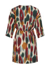Vila Rano Art Print Wrap Dress, Angora