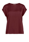 Vila Ellette Satin Top, Cabernet