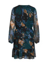 Vila Falia Mia Print Smock Dress, Scarab