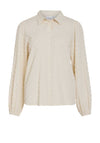 Vila Brietta Textured Shirt, Birch