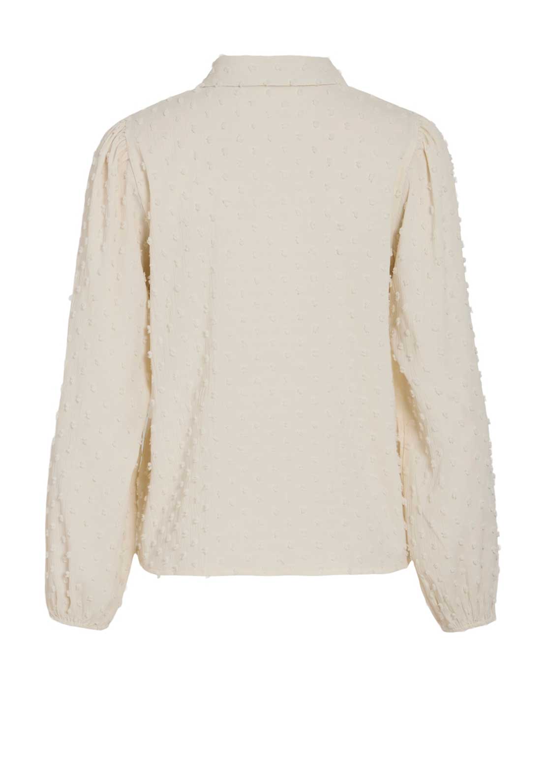Vila Brietta Textured Shirt, Birch