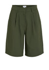 Vila Culda High Waist Tailored Shorts, Green
